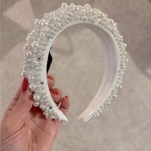 Ted Baker Pearlen Pearl Crystal Headband, White